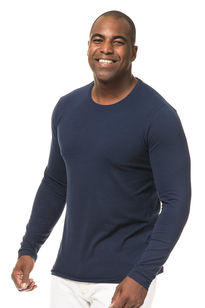 Miesten pitkähihainen t-paita (Slim Fit)
